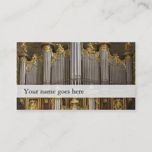 Organ music business cards - Montpellier cathedral