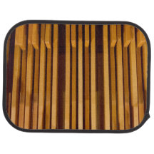 Organ pedal design for rear car mats
