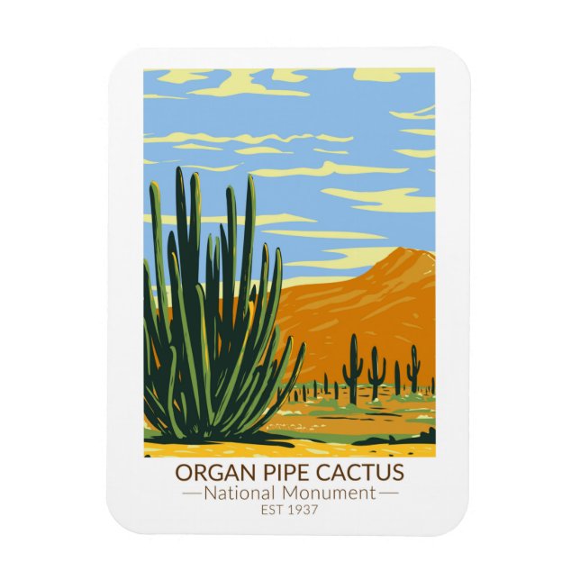 Organ Pipe Cactus National Monument Arizona Magnet (Vertical)