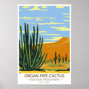 Organ Pipe Cactus National Monument Arizona Poster