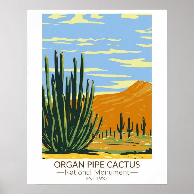 Organ Pipe Cactus National Monument Arizona Poster (Front)