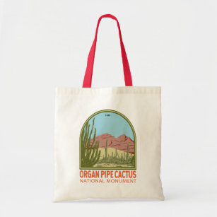 Organ Pipe Cactus National Monument Arizona Retro Tote Bag