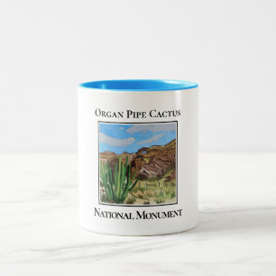 Organ Pipe Cactus, National Monument, Arizona Two-Tone Coffee Mug