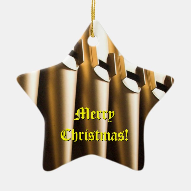 Organ pipes Christmas ornament (Front)