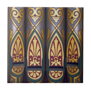 Organ pipes - colourful tile