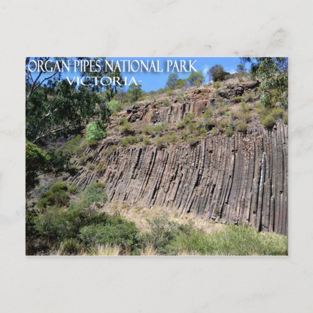Organ Pipes Park, Victoria, Australia Postcard (Front)