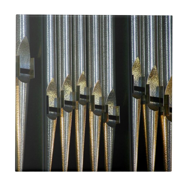 Organ pipes - plain metal pipes tile (Front)