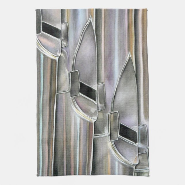 Organ Pipes Tea Towel (Vertical)
