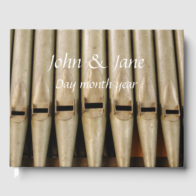Organ Pipes Wedding Guestbook (Front)