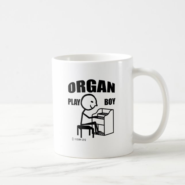 Organ Play Boy Coffee Mug (Right)