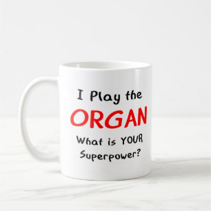 organ player coffee mug