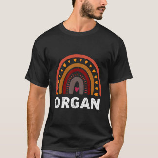 Organ Players Colourful Rainbow For Organists T-Shirt