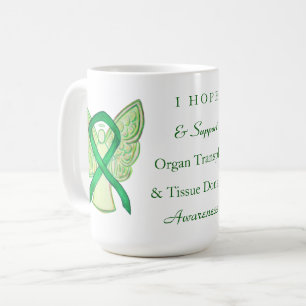 Organ & Tissue Donation Awareness Ribbon Mugs