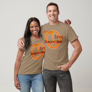 Organic 60's Peace Love Compassion T-Shirt