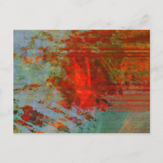 Organic abstrac #1472 postcard