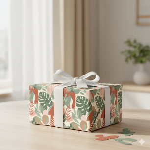 Organic Abstract Harmony Seamless Pattern Wrapping Paper