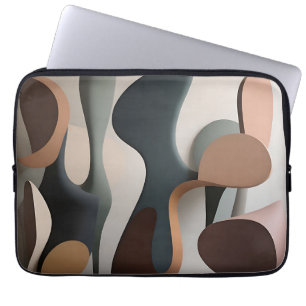 Organic Abstract Sculptural Modern Laptop Sleeve