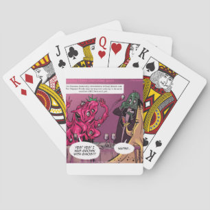 Organic And GMO Date Funny Playing Cards