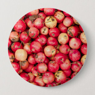 Organic apples 10 cm round badge