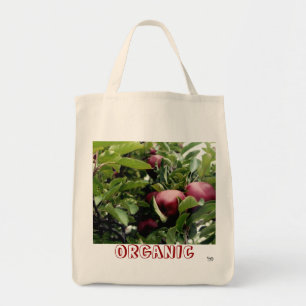 Organic Apples Grocery Tote Bag
