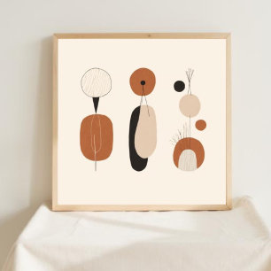 Organic Balance Forms Poster