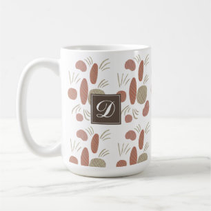 Organic Boho Abstract Stone Art Natural Colours Coffee Mug