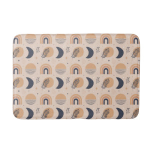 Organic Boho Pattern Bath Mat