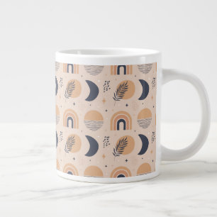 Organic Boho Pattern Large Coffee Mug