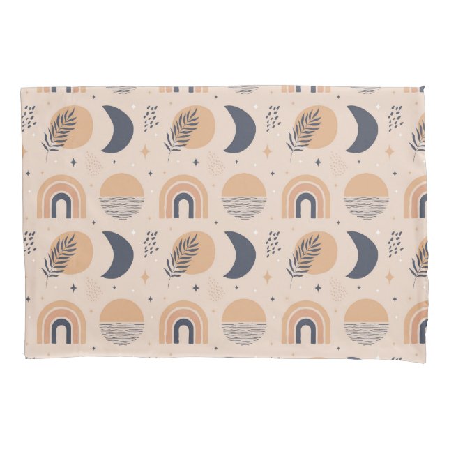 Organic Boho Pattern Pillowcase (Front-Left)