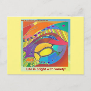Organic Bold LifeScan Art Postcard with wording