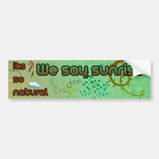 Organic Bumper Sticker