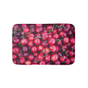 Organic California Cherries Celebration Bath Mat