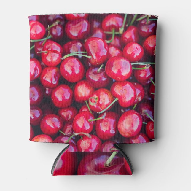 Organic California Cherries Celebration Can Cooler (Front)