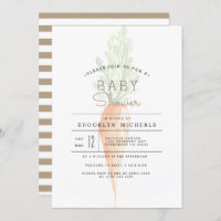 Organic Carrot | Veggie | Watercolor Baby Shower
