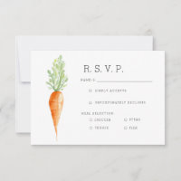 Organic Carrot | Watercolor RSVP