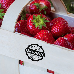 Organic Certified, Bio, Eco Friendly   Rubber Stamp