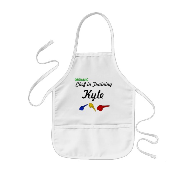 Organic Chef in Training Kids Apron (Front)