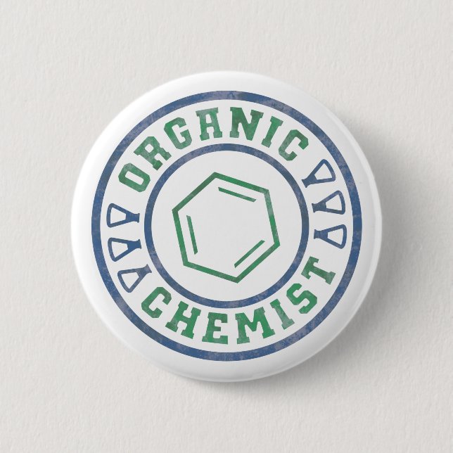 Organic Chemist 6 Cm Round Badge (Front)