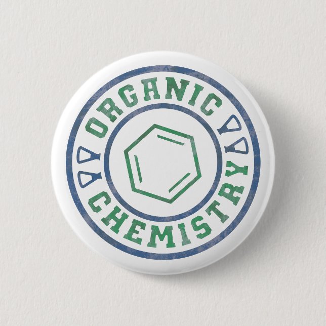 Organic Chemistry 6 Cm Round Badge (Front)