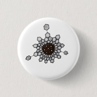 Organic Chemistry Aromatic Structure Space Stars 3 Cm Round Badge