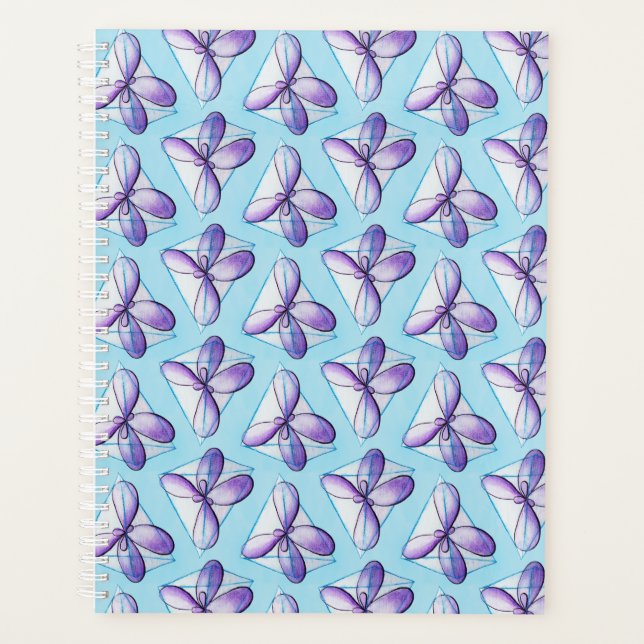 Organic Chemistry Art – Methane Molecule Pattern Planner (Front)