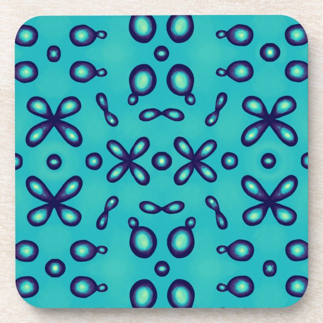 Organic Chemistry Atomic Orbitals Pattern Coaster (Front)