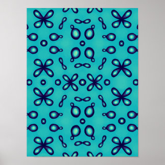 Organic Chemistry Atomic Orbitals Pattern Poster