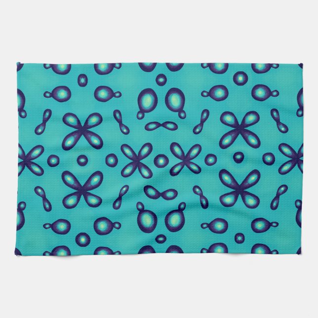 Organic Chemistry Atomic Orbitals Pattern Tea Towel (Horizontal)