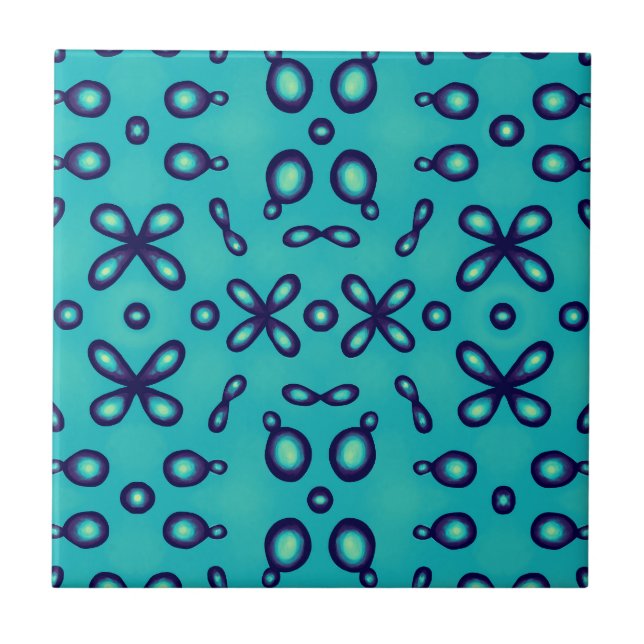 Organic Chemistry Atomic Orbitals Pattern Tile (Front)