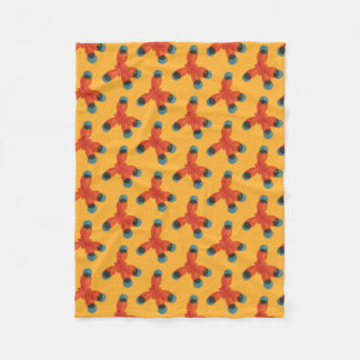 Organic Chemistry Geek Molecule Pattern Chemist Fleece Blanket