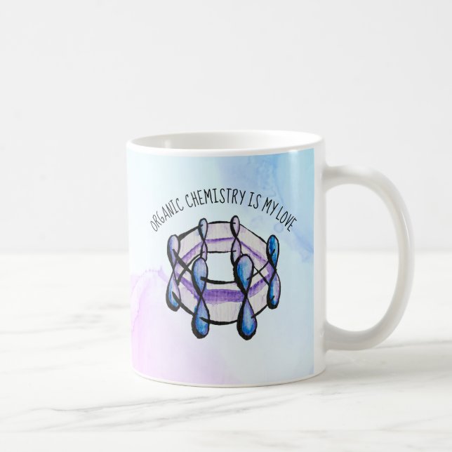Organic Chemistry Love Molecule Student Teacher Coffee Mug (Right)