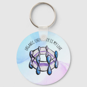 Organic Chemistry Love Molecule Student Teacher Key Ring