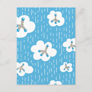 Organic Chemistry Molecule Pattern Science Geek Postcard