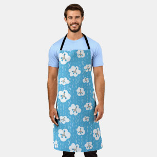 Organic Chemistry Molecules Blue Science Geek Apron